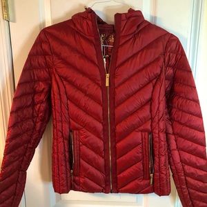 Michael Kors Hooded Packable Down Puffer Jacket